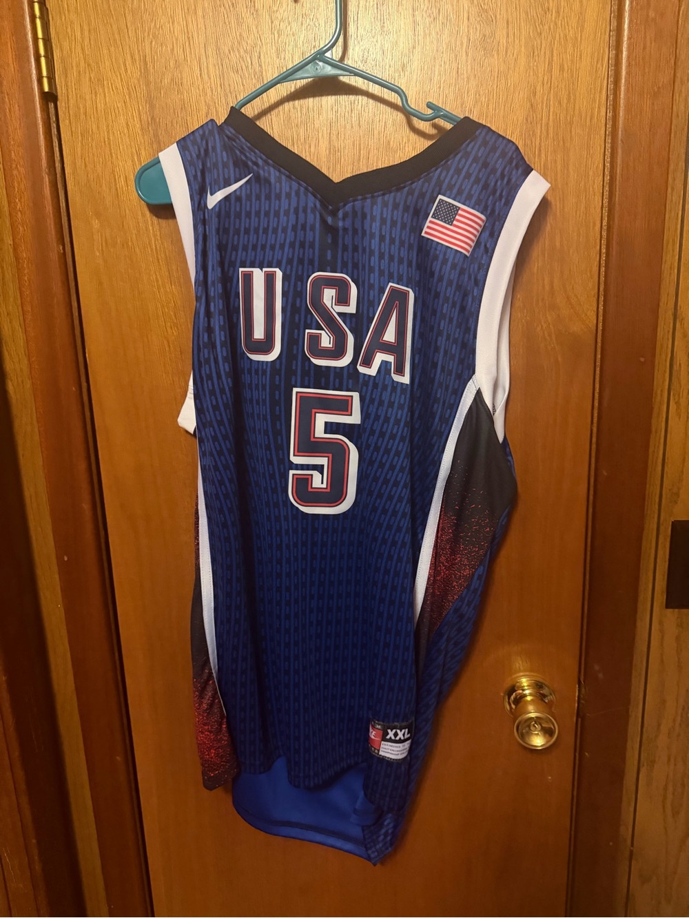Nike USA Basketball Jersey Blue White Red #5